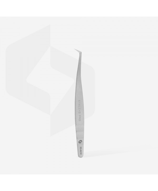 Pince Professionnelle Pour Extension De Cils EXPERT 40 TYPE 12 (Angle Droit, 65') -STALEKS PRO