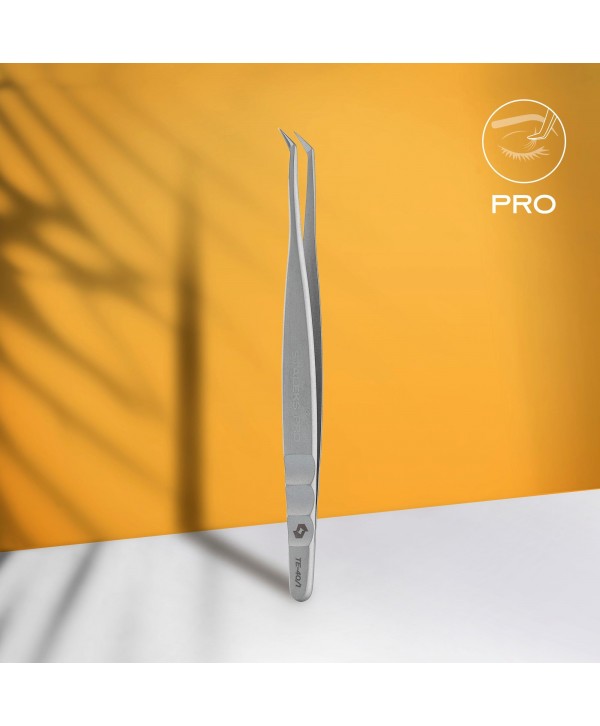 Pince Professionnelle Pour Extension De Cils EXPERT 40 TYPE 1 (En L, 50') -STALEKS PRO